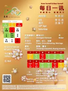 10th Apr Daily Feng Shui & Zodiac