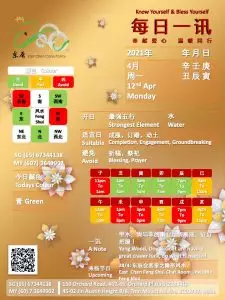 12th Apr Daily Feng Shui & Zodiac