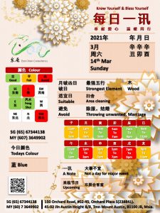 14th Mar Daily Feng Shui & Zodiac