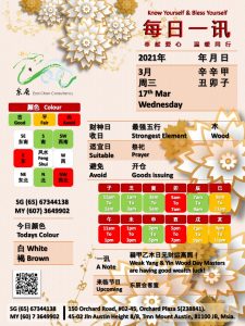 17th Mar Daily Feng Shui & Zodiac