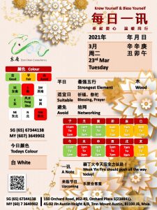 23rd Mar Daily Feng Shui & Zodiac