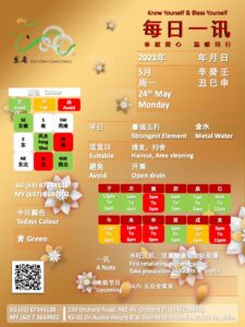 24th May Daily Feng Shui & Zodiac