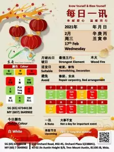 17th Feb Daily Feng Shui & Zodiac