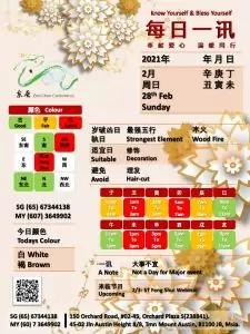 28th Feb Daily Feng Shui & Zodiac