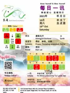 16th Oct Feng Shui & Zodiac